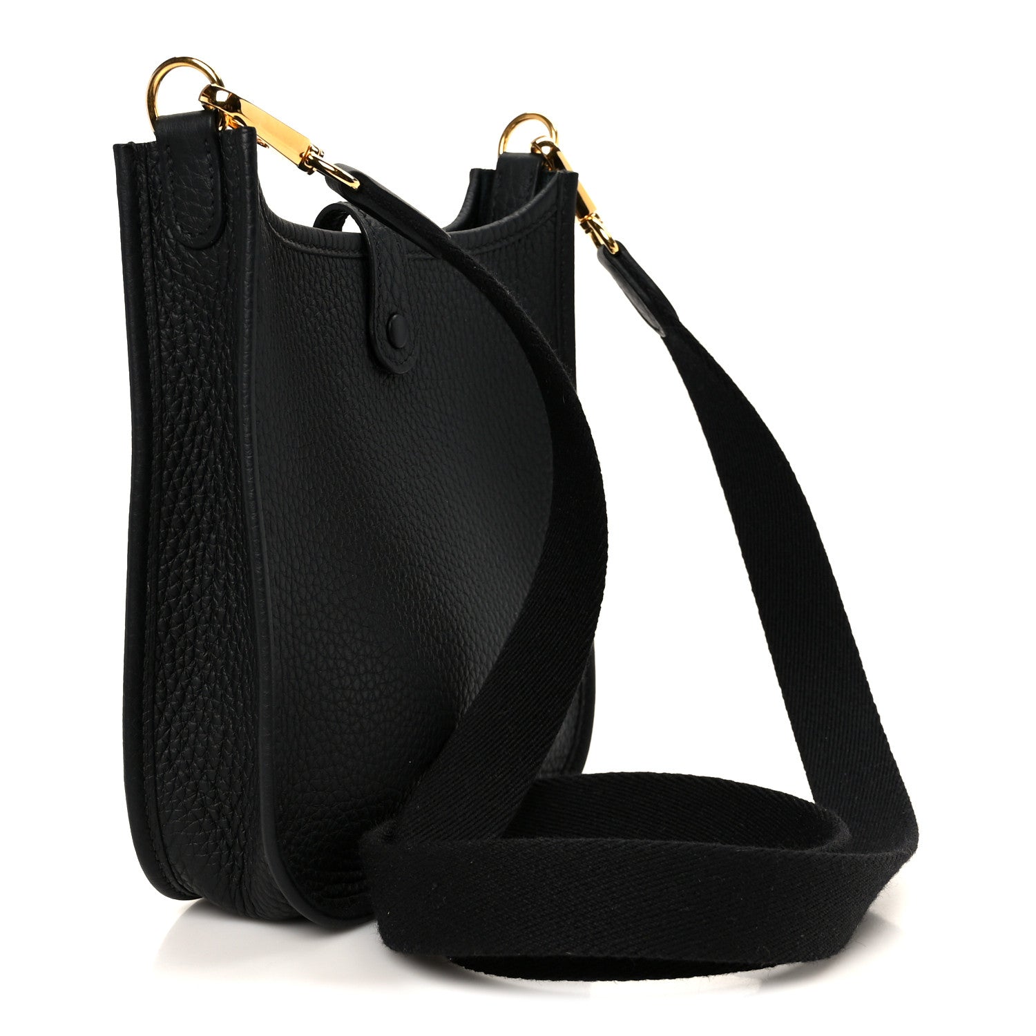 Hermes Taurillon Clemence Evelyne TPM Black 2 of 11