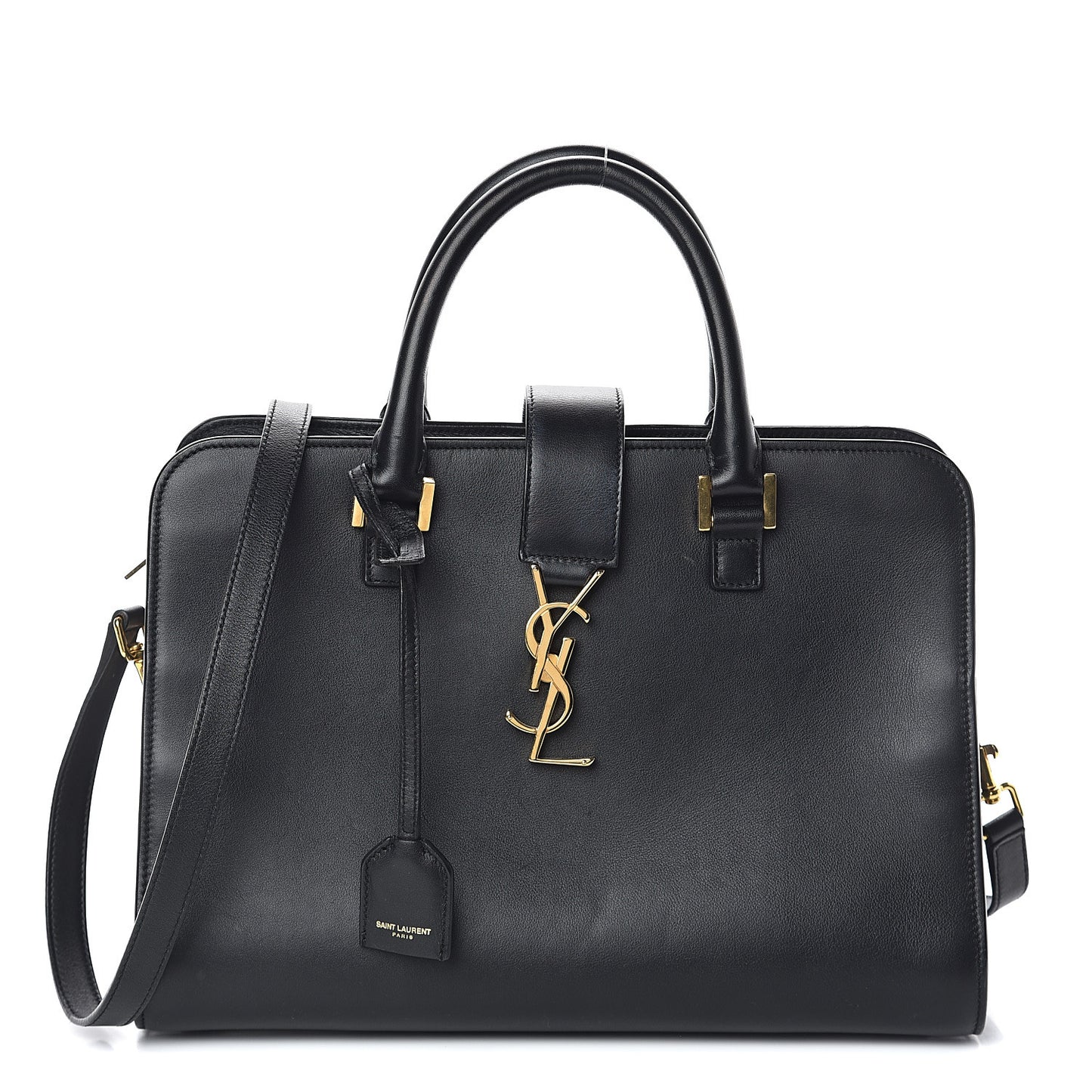 Calfskin Small Monogram Cabas Black