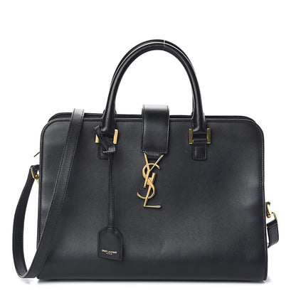Saint Laurent Calfskin Small Monogram Cabas Black 1 of 8