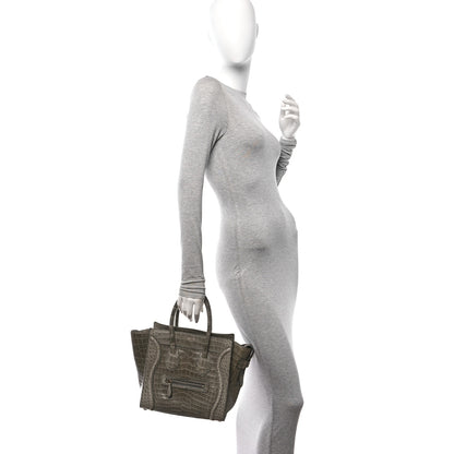 Celine Crocodile Micro Luggage Souris 2 of 9