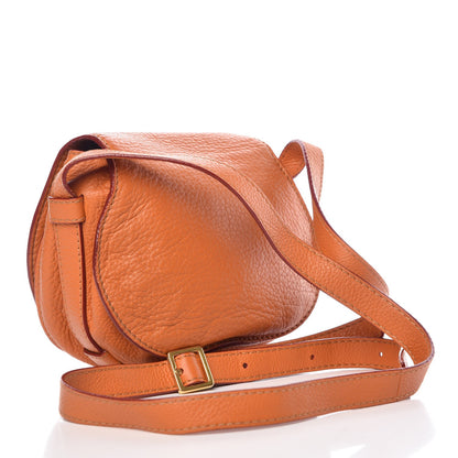 Chloe Calfskin Mini Marcie Round Crossbody Bag Orange 3 of 8