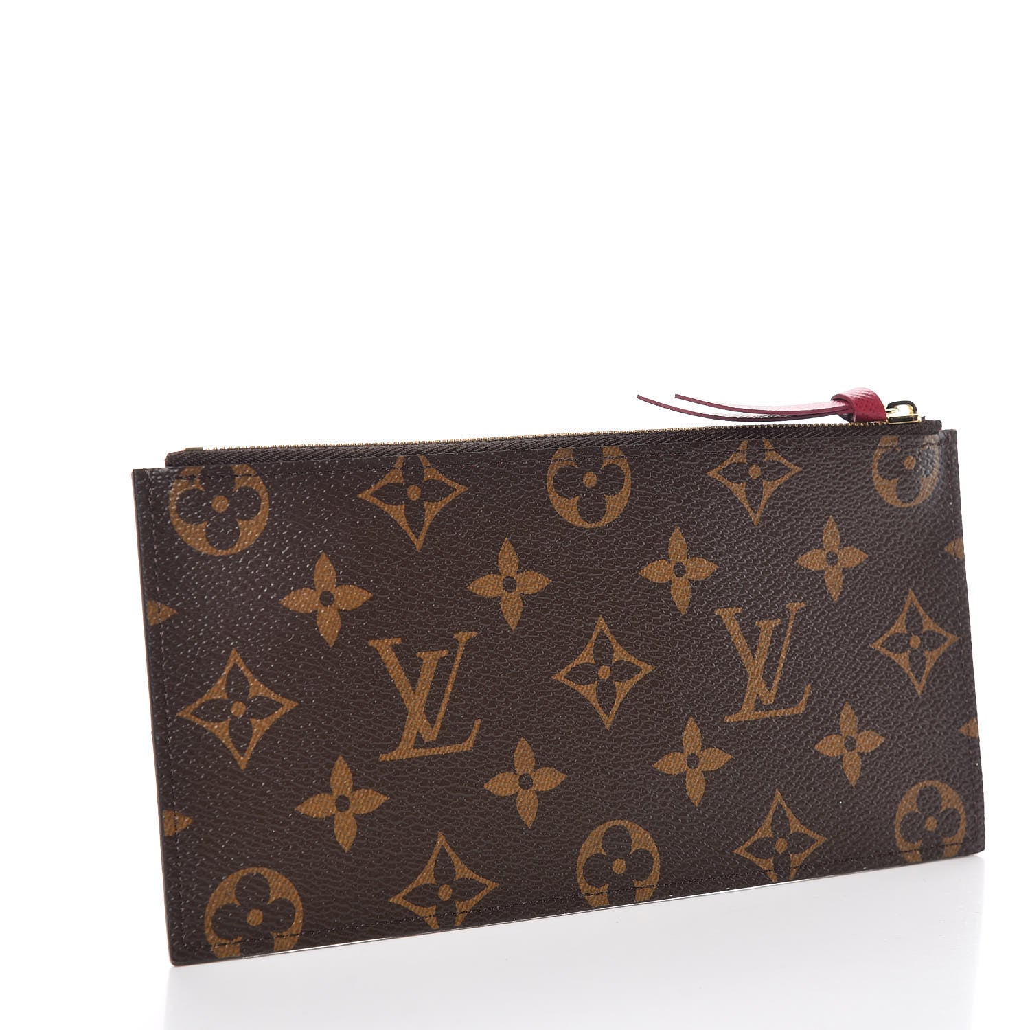 Louis Vuitton Monogram Felicie Chain Wallet Zippered Insert Fuchsia 3 of 7