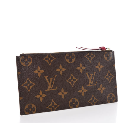 Louis Vuitton Monogram Felicie Chain Wallet Zippered Insert Fuchsia 3 of 7