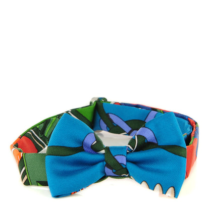 Hermes Silk Twill Flots, Fleurs Et Frontaux Mini Bow Tie 1 of 8
