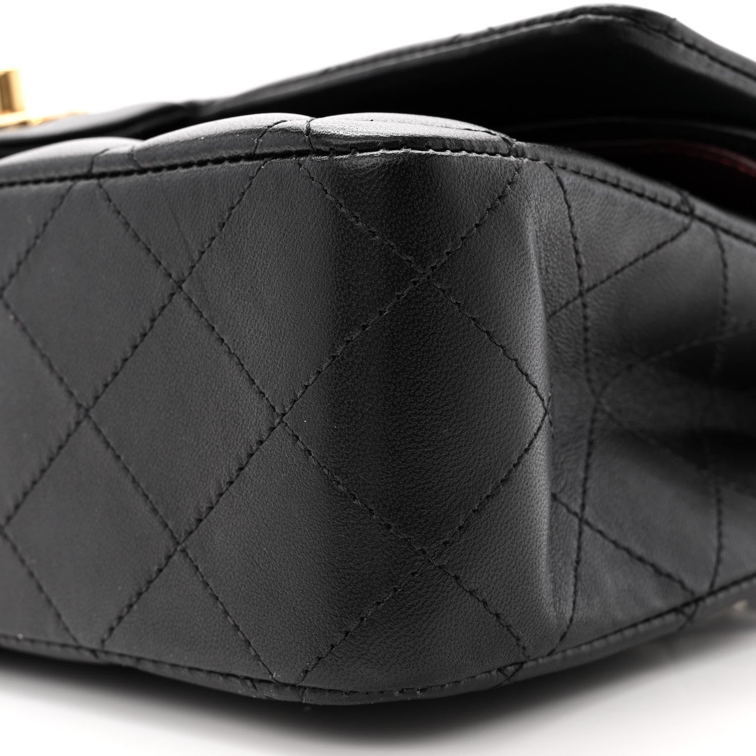 Chanel Lambskin Quilted Medium Double Flap Black 10 of 13