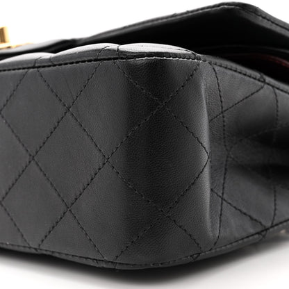 Chanel Lambskin Quilted Medium Double Flap Black 10 of 13