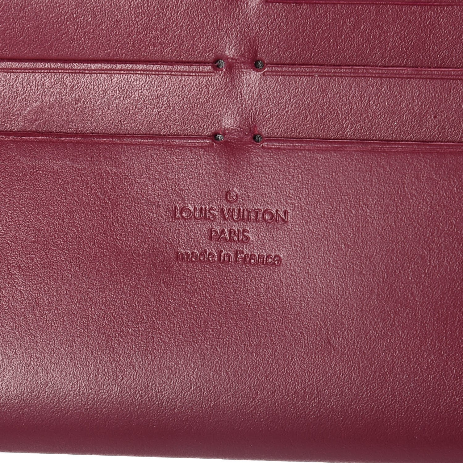 Louis Vuitton Calfskin Felicie Card Holder Insert Magenta 6 of 6