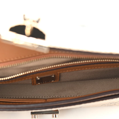 MCM Metallic Visetos Medium Millie Crossbody Bag Berlin Gold 5 of 10