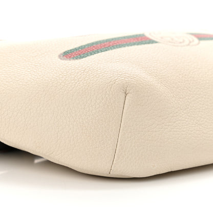 Gucci Grained Calfskin Logo Belt Bag White 9 of 12