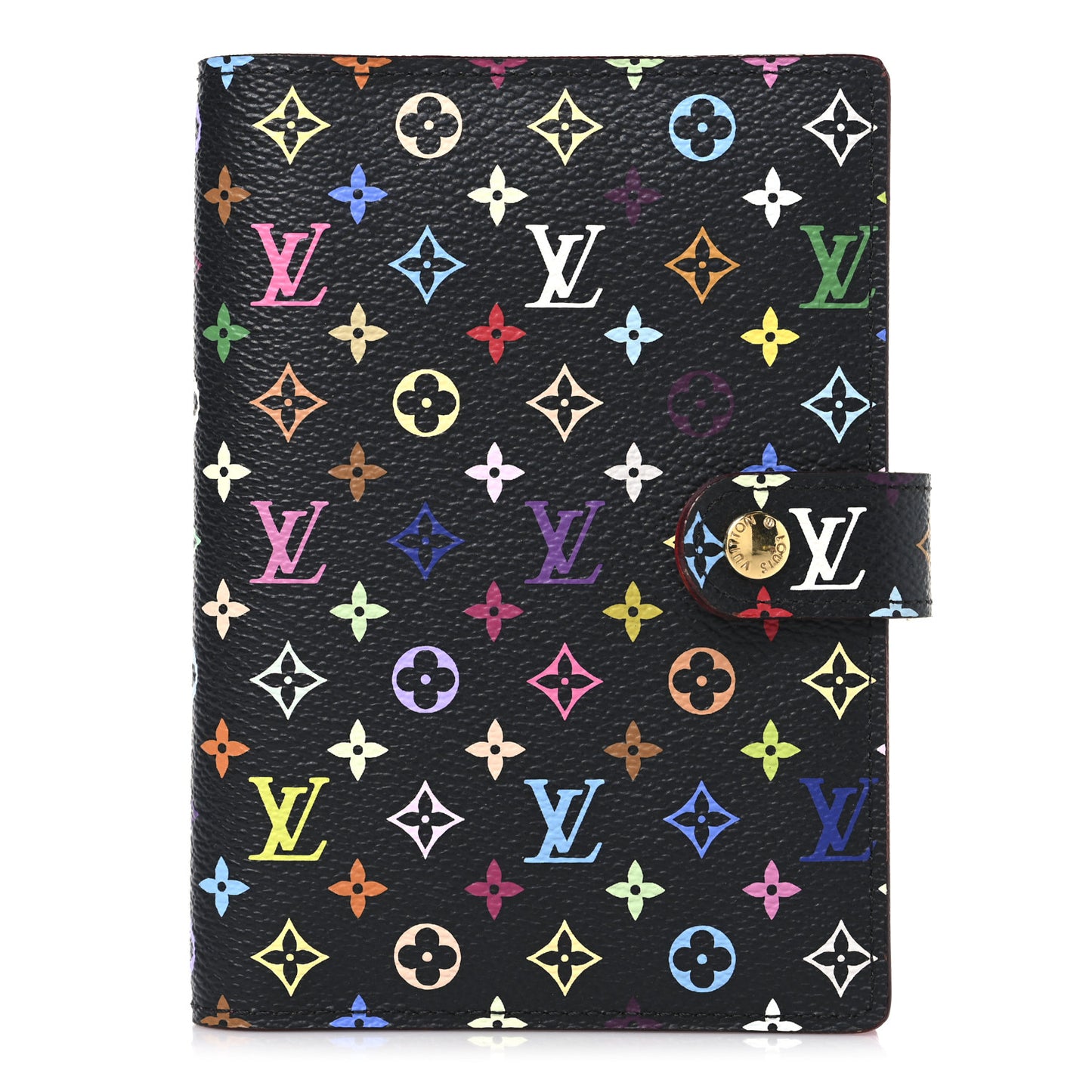 Monogram Multicolor Small Ring Agenda Cover Black Grenade