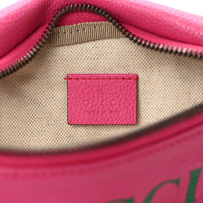 Gucci Grained Calfskin Small Logo Belt Bag Box Pink Green 6 of 9