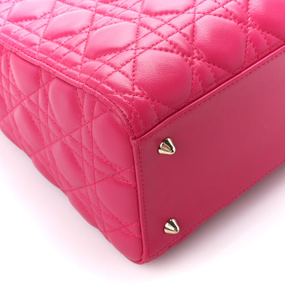 Christian Dior Lambskin Cannage Medium Lady Dior Pink 9 of 10