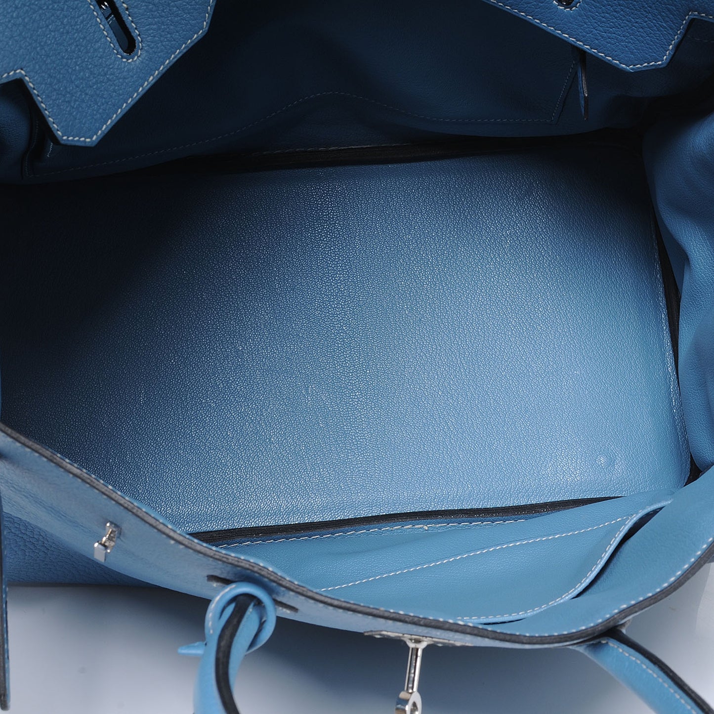 Taurillon Clemence Birkin 35 Blue Jean