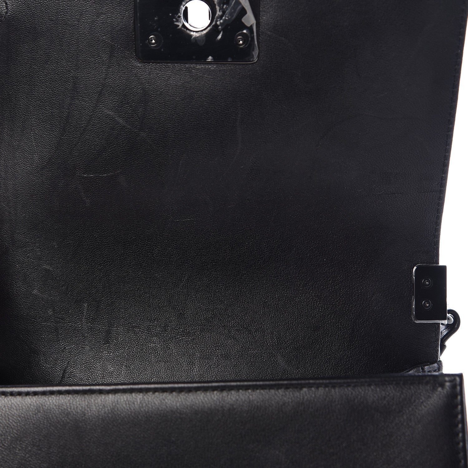 Chanel Lambskin Satin LED Metal Small Boy Flap Black 8 of 18
