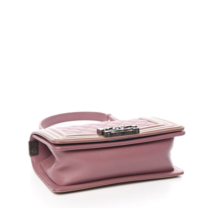 Chanel Goatskin Quilted Patent Small Duo Boy Flap Pink 3 of 10