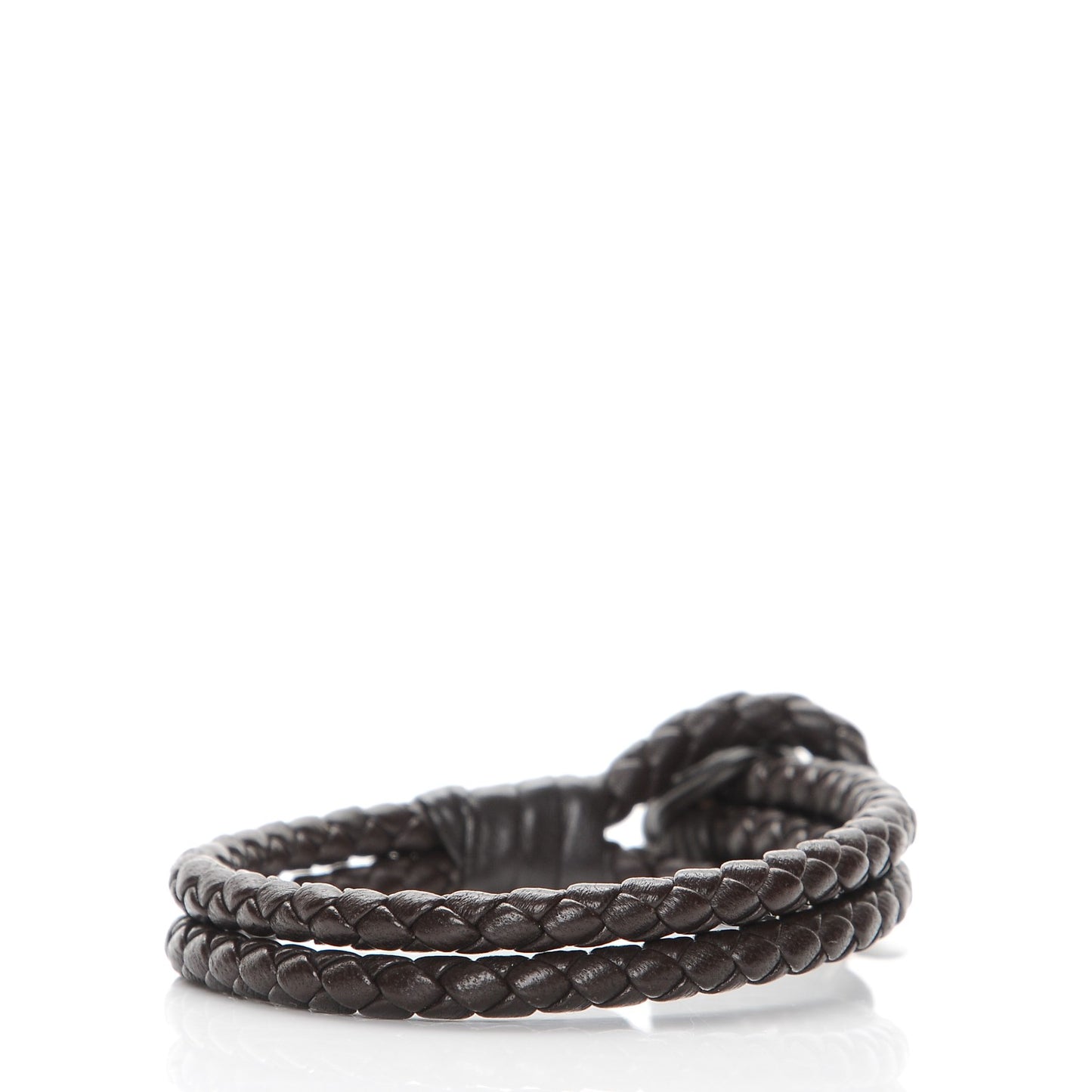 Nappa Intrecciato Bracelet M Ebano