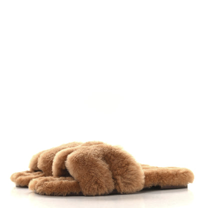 Hermes Woolskin Oran Sandals 37 Naturel 4 of 9