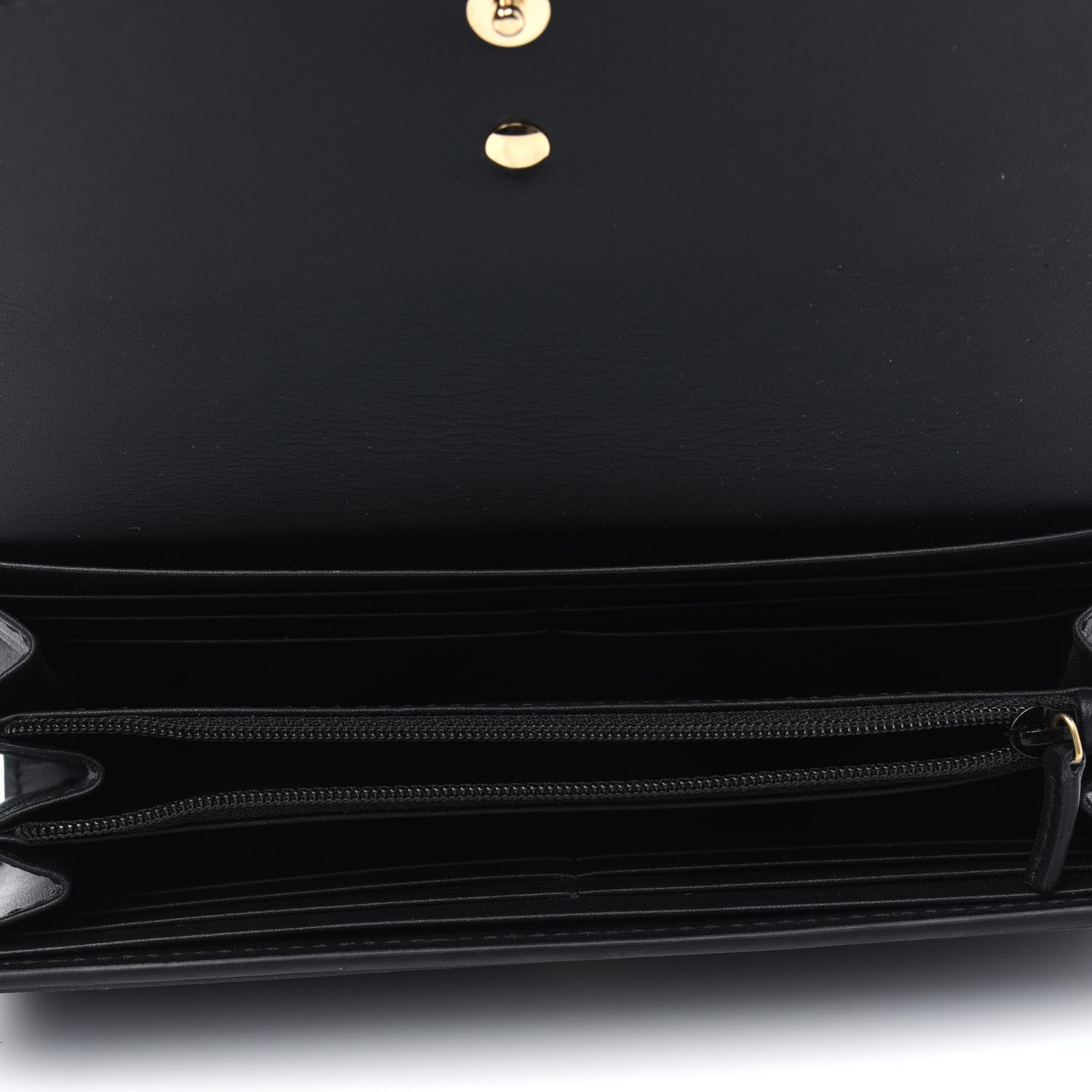 Gucci Calfskin Sylvie Continental Wallet Black 4 of 5