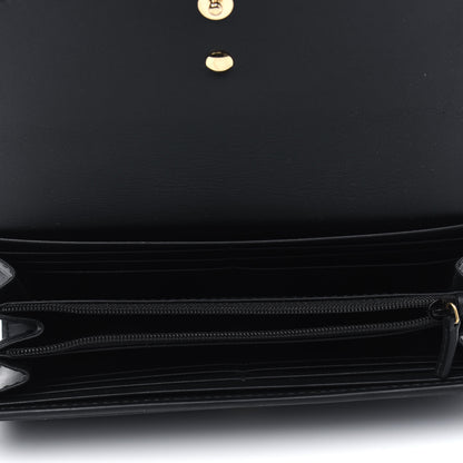 Gucci Calfskin Sylvie Continental Wallet Black 4 of 5