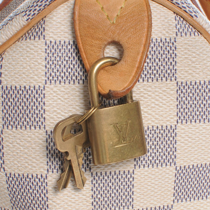 Louis Vuitton Damier Azur Speedy 25 6 of 9