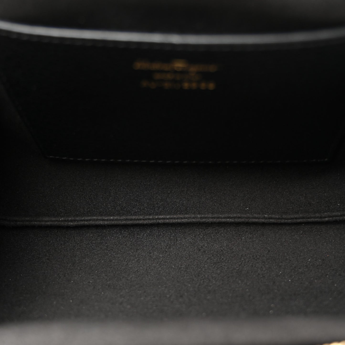 Calfskin Small Gancini Crossbody Black