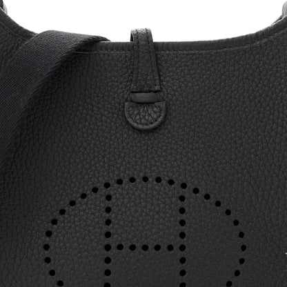 Hermes Taurillon Clemence Evelyne TPM Black 8 of 12