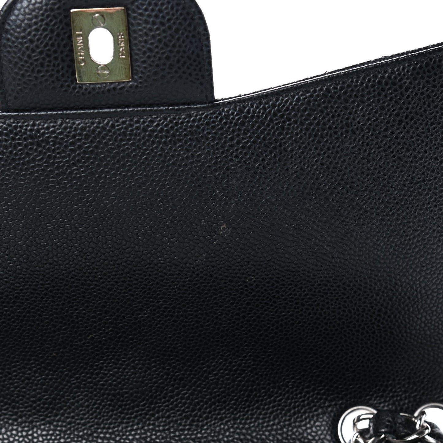 Caviar Quilted Jumbo Single Flap Black