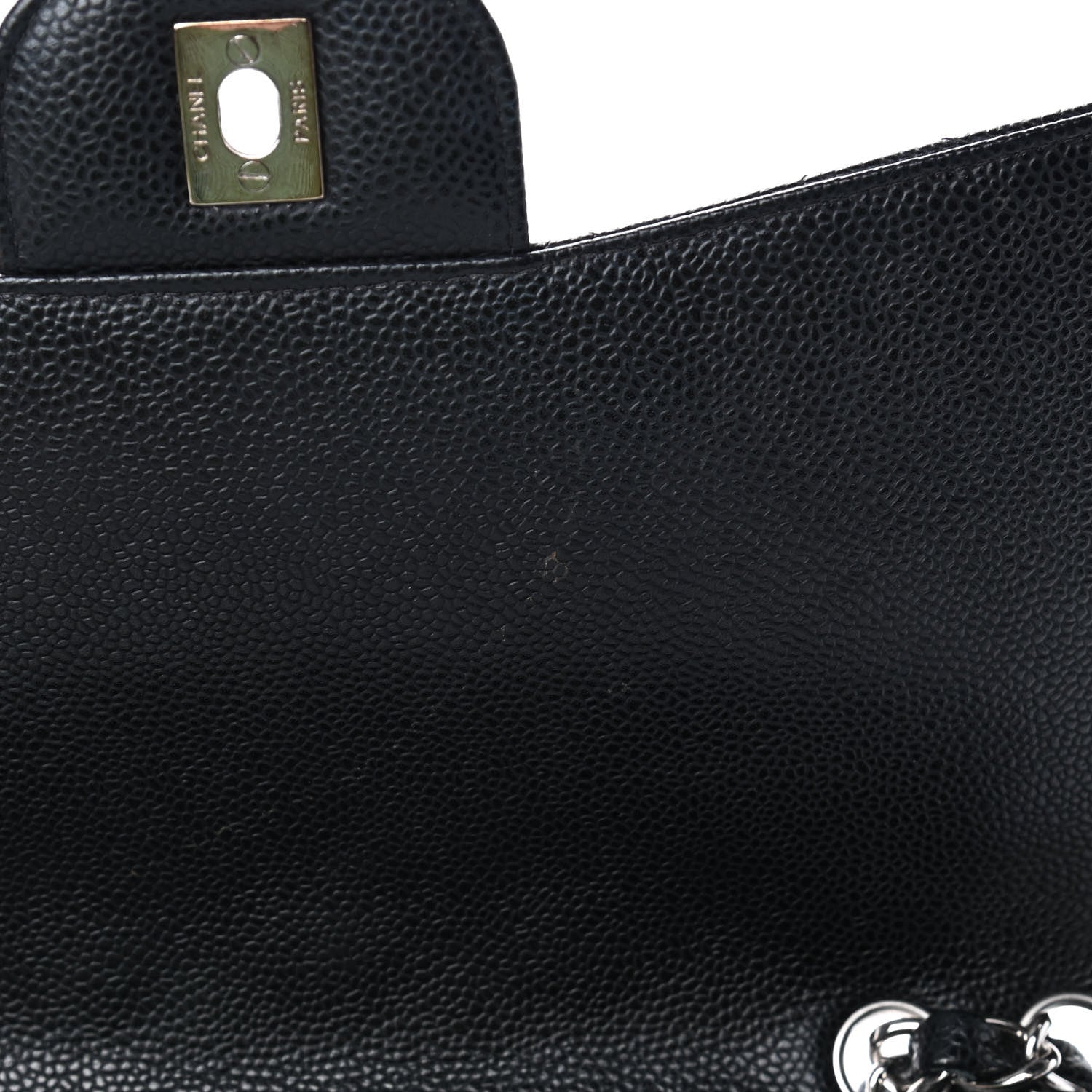 Chanel Caviar Quilted Jumbo Single Flap Black 5 of 8