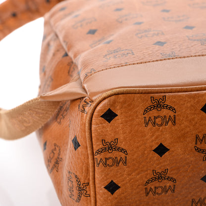 MCM Visetos Studded Medium Stark M Backpack Cognac 17 of 17