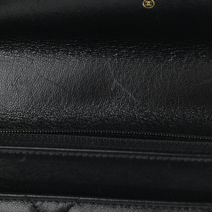 Chanel Lambskin Quilted Chanel 19 Wallet On Chain WOC Black 13 of 15