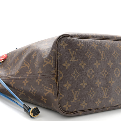 Louis Vuitton Monogram Totem Neverfull MM Magenta 10 of 14