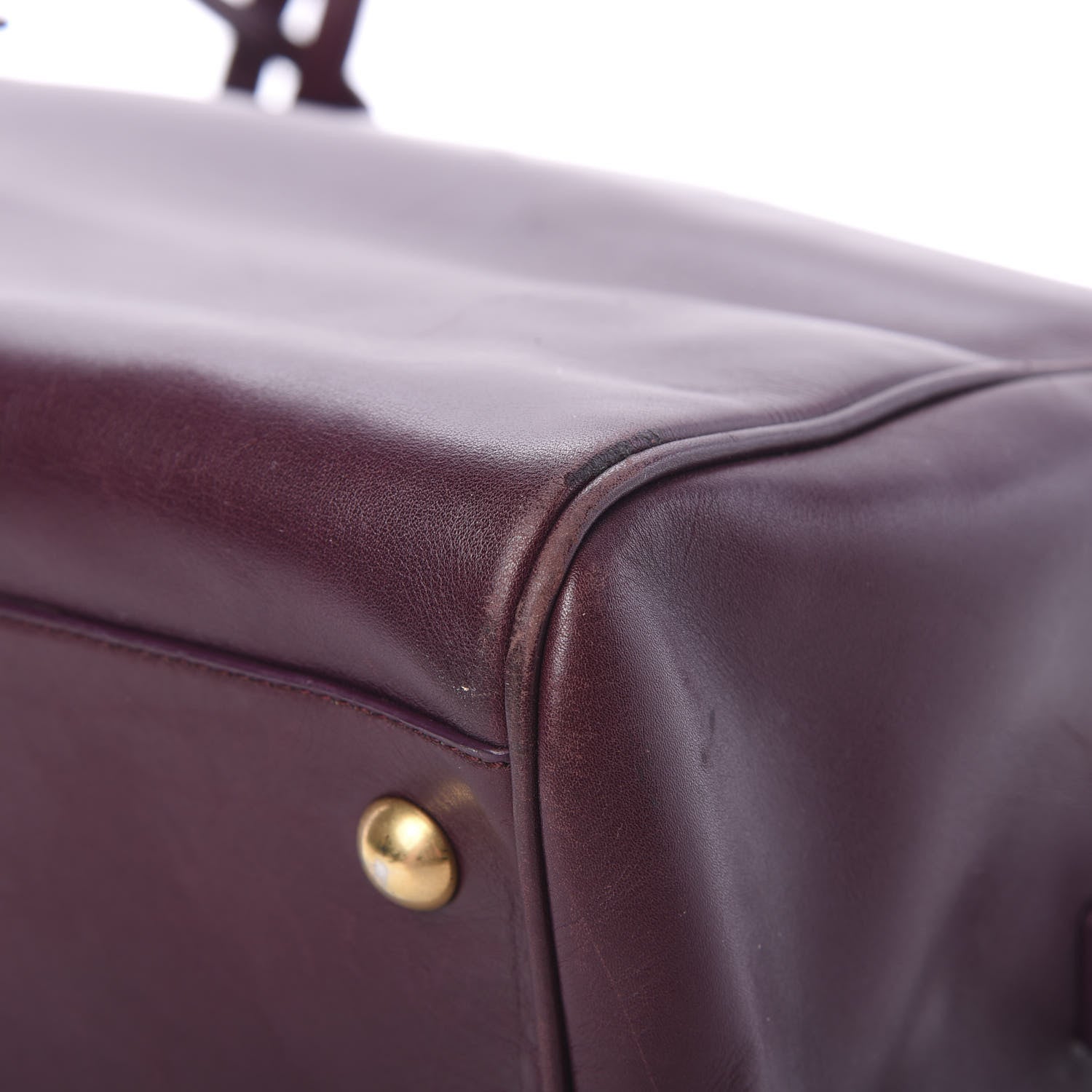 Saint Laurent Calfskin Classic Duffle 6 Amarena 9 of 21