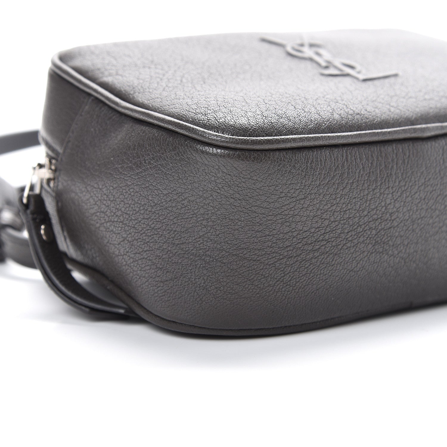 Saint Laurent Lambskin Monogram Lou Belt Bag Asphalt 8 of 9