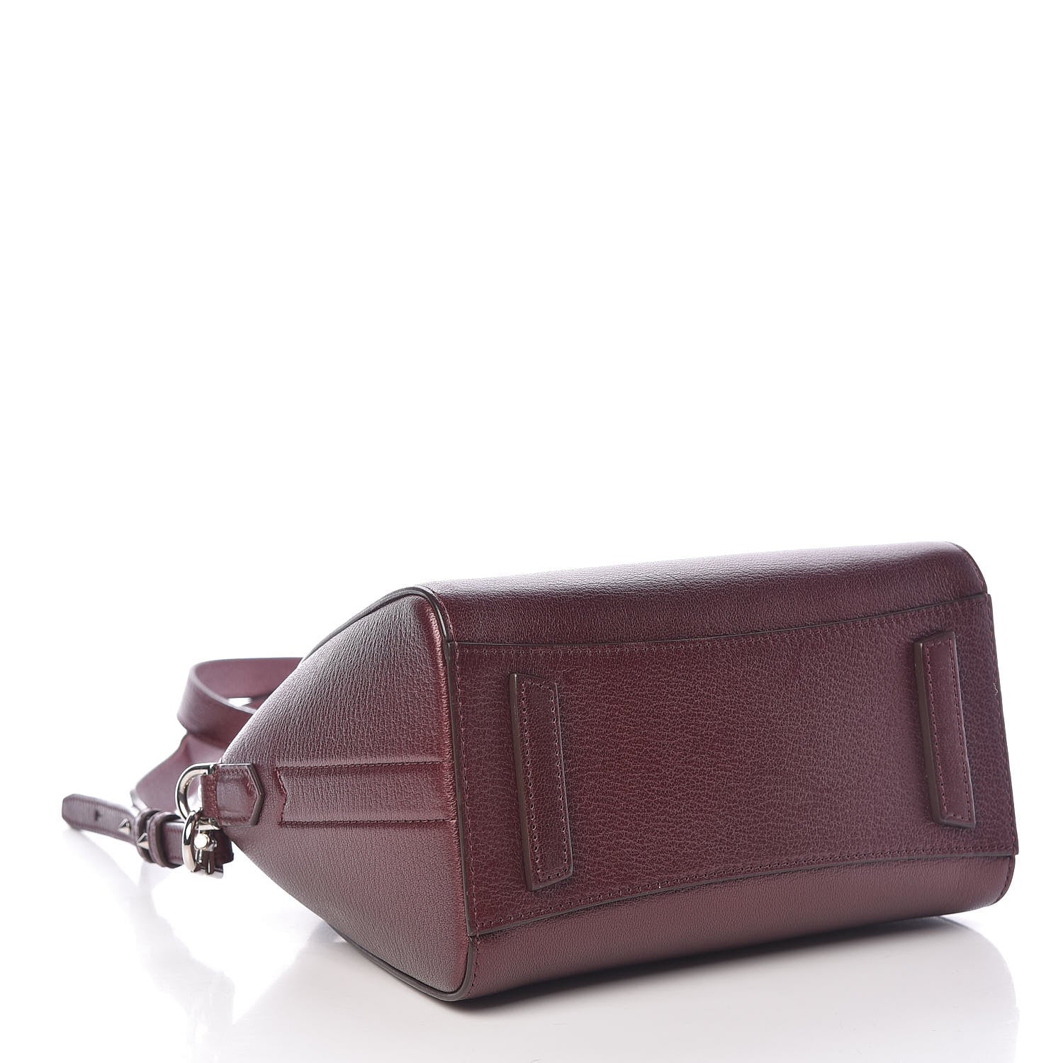 Givenchy Metallic Sugar Goatskin Mini Antigona Oxblood 4 of 11