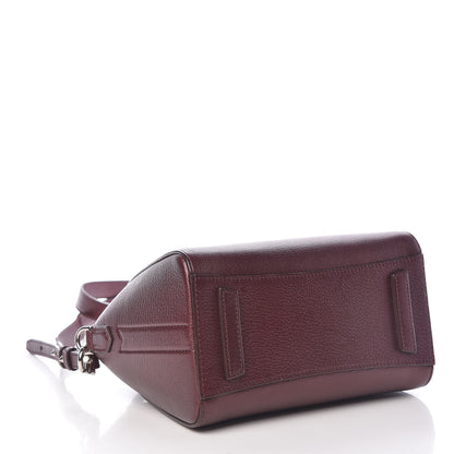 Givenchy Metallic Sugar Goatskin Mini Antigona Oxblood 4 of 11