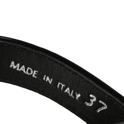 Prada Spazzolato Monolith 55mm Sandals 37 Black 9 of 9