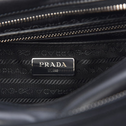 Prada Soft Calf Messenger Bag Black 6 of 9