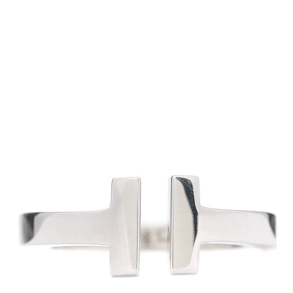 Tiffany Sterling Silver T Square Ring 51 5.75 1 of 4