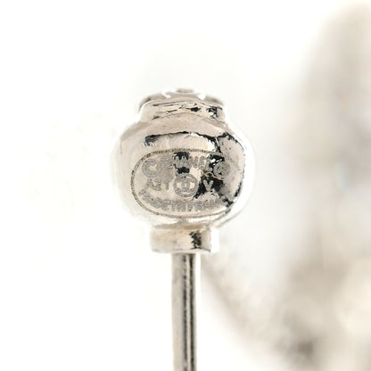 Chanel Baguette Crystal CC Drop Earrings Silver 5 of 6