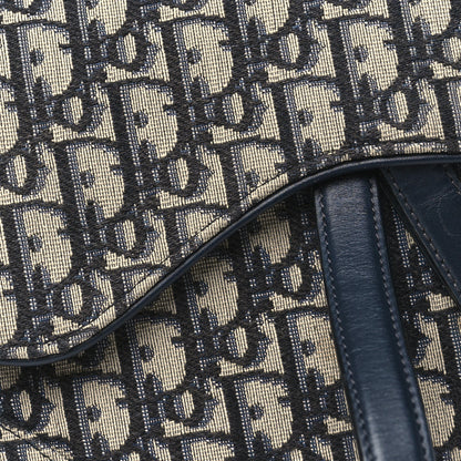 Christian Dior Oblique Saddle Bag Blue 8 of 11