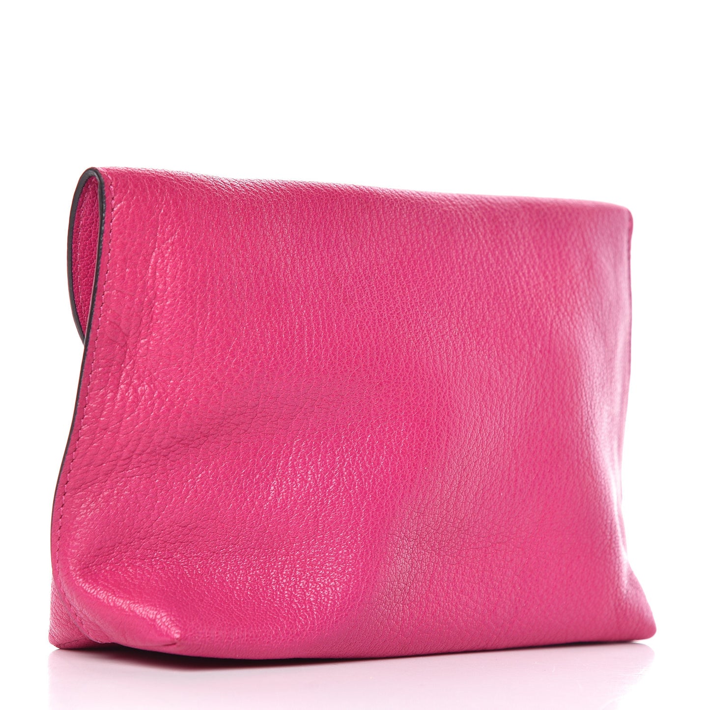 Classic Grain Calfskin Darley Cosmetic Pouch Pink