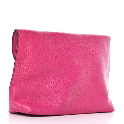 Mulberry Classic Grain Calfskin Darley Cosmetic Pouch Pink 3 of 11