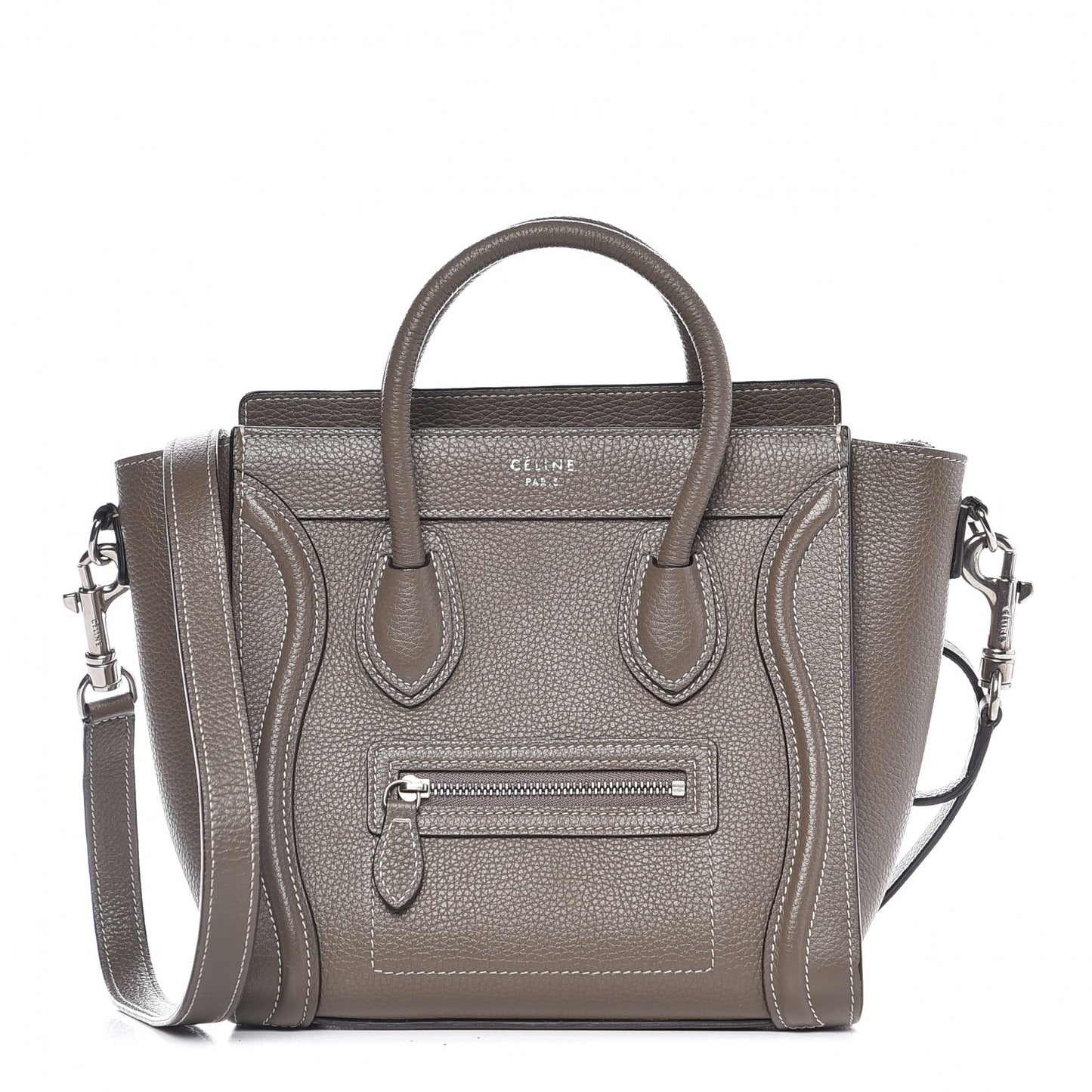 Drummed Calfskin Nano Luggage Souris