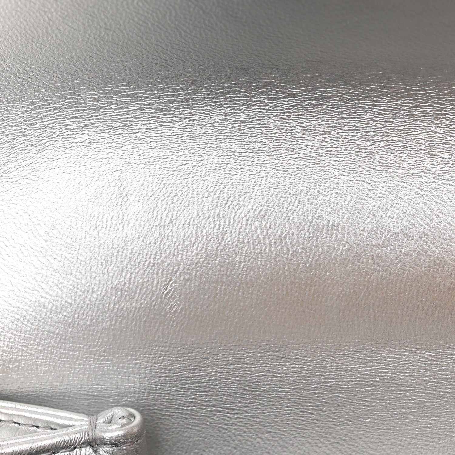 Chanel Metallic Calfskin Quilted Mini Metal Top Handle Flap Silver 12 of 13