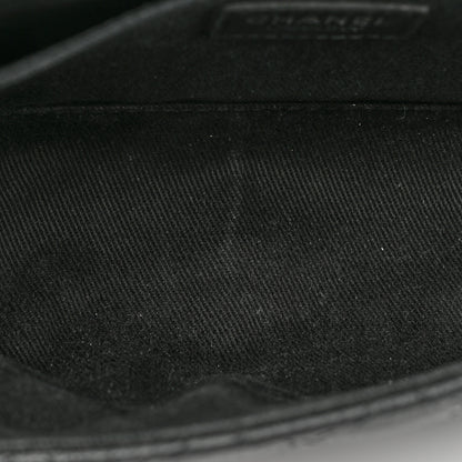Chanel Grained Calfskin Quilted 2.55 Reissue Flap Belt Bag Clutch Black 10 of 16