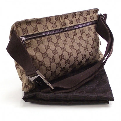Gucci GG Monogram Double Pocket Belt Bag Dark Brown 3 of 10