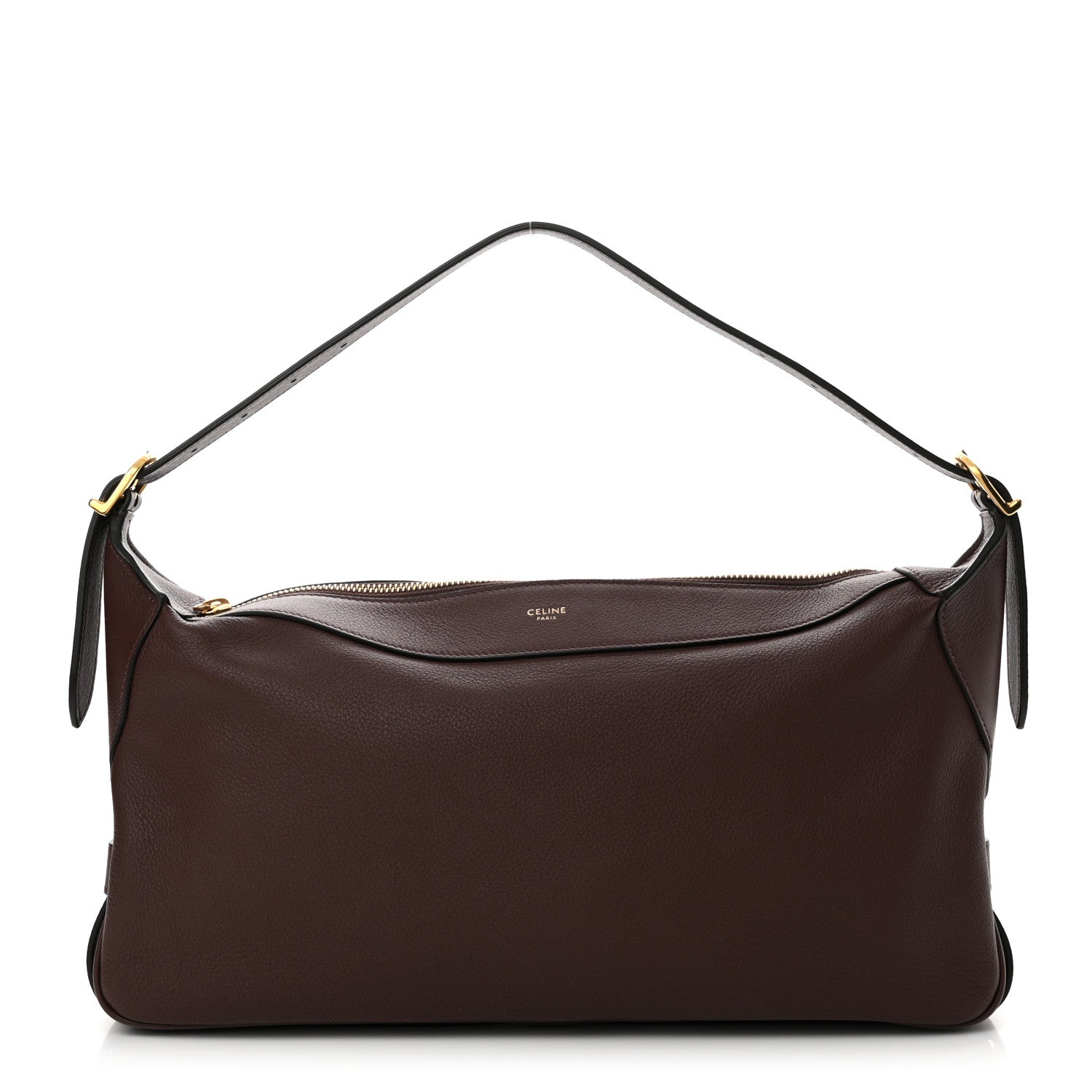 Celine Supple Calfskin Medium Romy Shoulder Bag Hickory 1 of 10