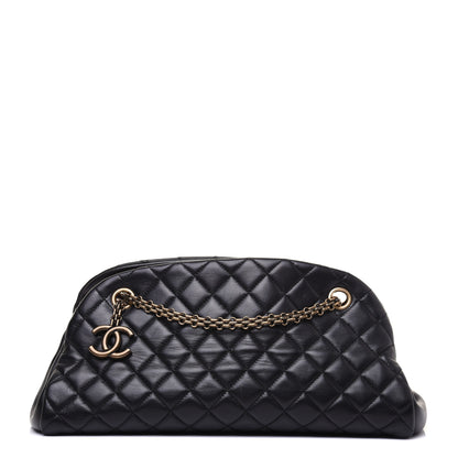 Chanel Lambskin Quilted Medium Just Mademoiselle Black 1 of 19
