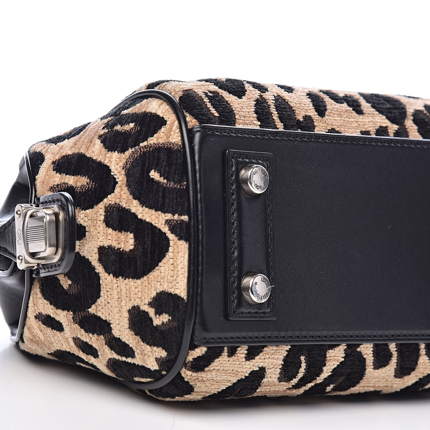 Louis Vuitton Jacquard Velvet Leopard Print Stephen Sprouse Baby Bag 7 of 10