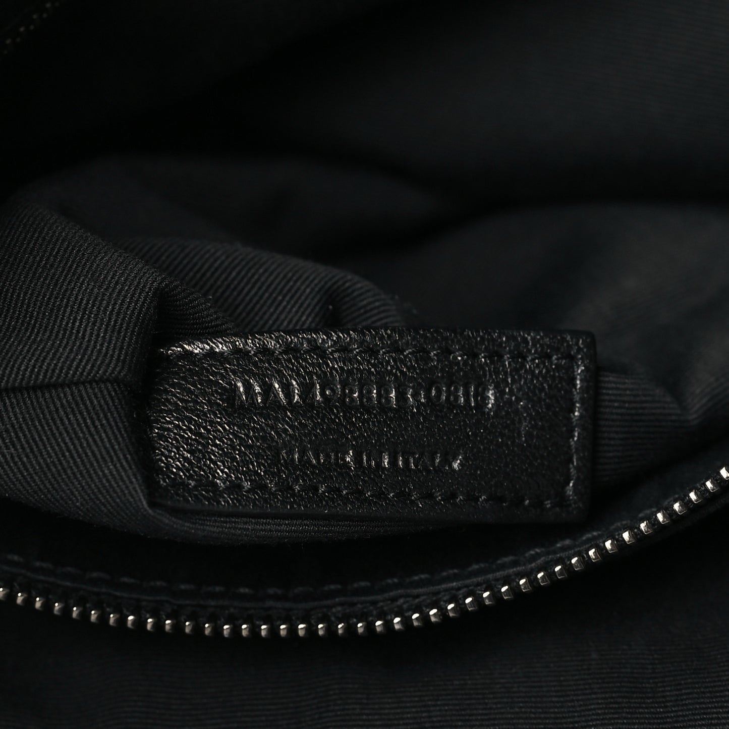 Crinkled Calfskin Matelasse Monogram Large Niki Chain Satchel Black
